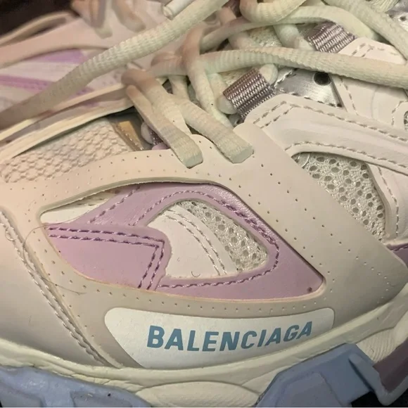 White Pastel Balenciaga Tracks